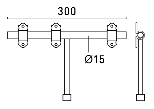 Fecho - A�O LACADO PRETO